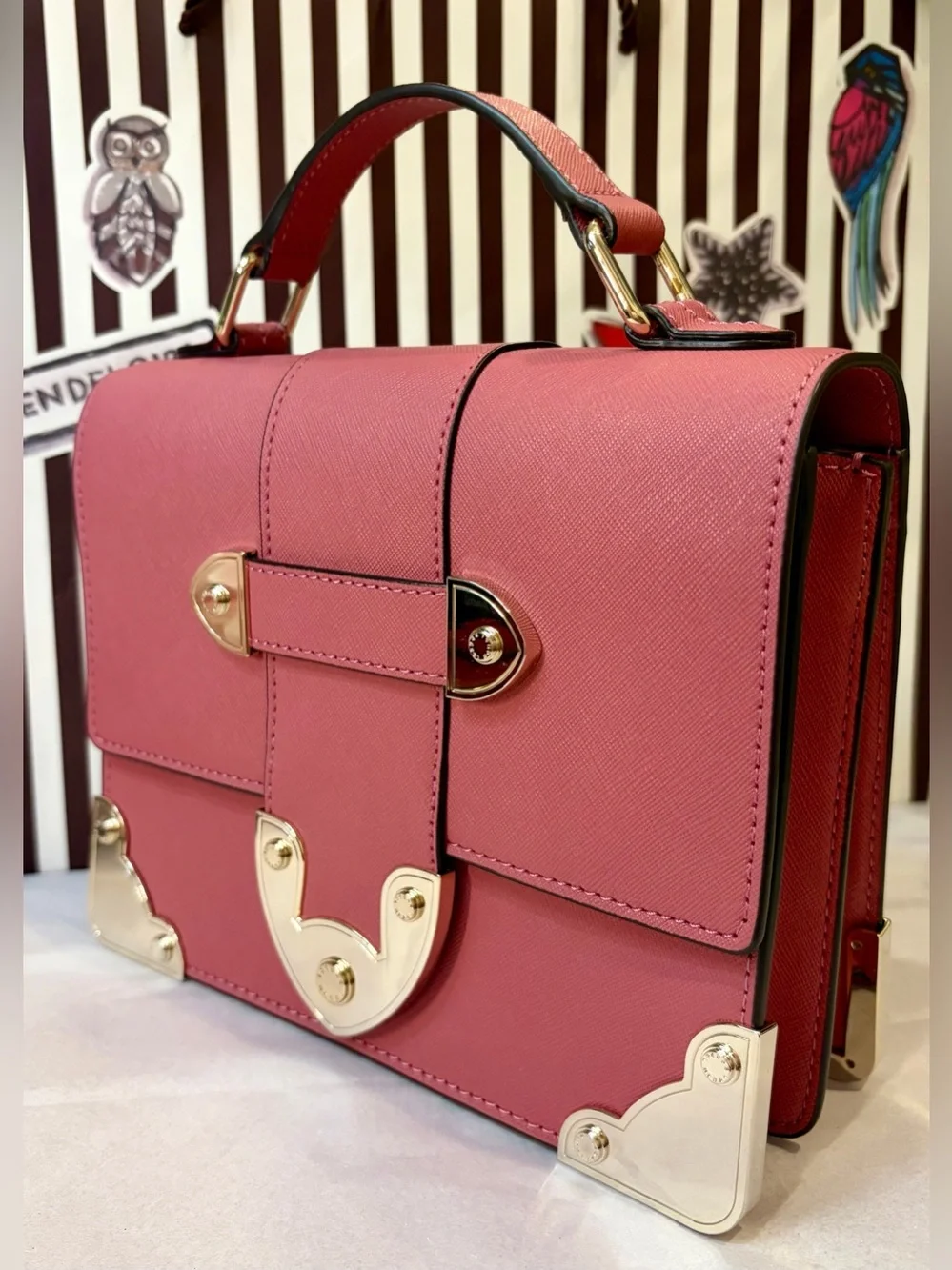 NWT HENRI BENDEL Pink Trunk Crossbody Bag Hard to find and limited edition💖